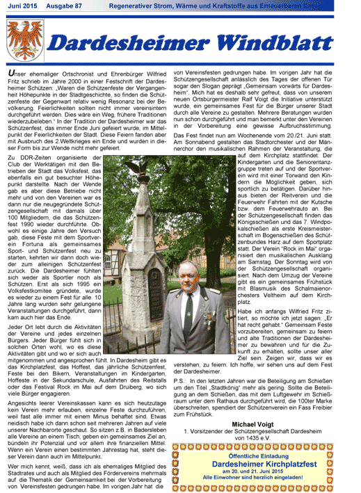 Windblatt 87